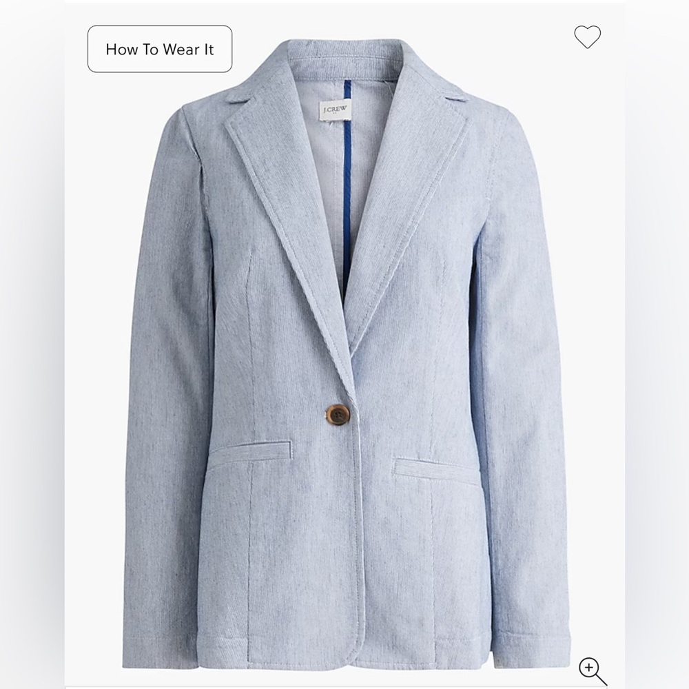 J. Crew Sky Blue Women's Suit Jacket